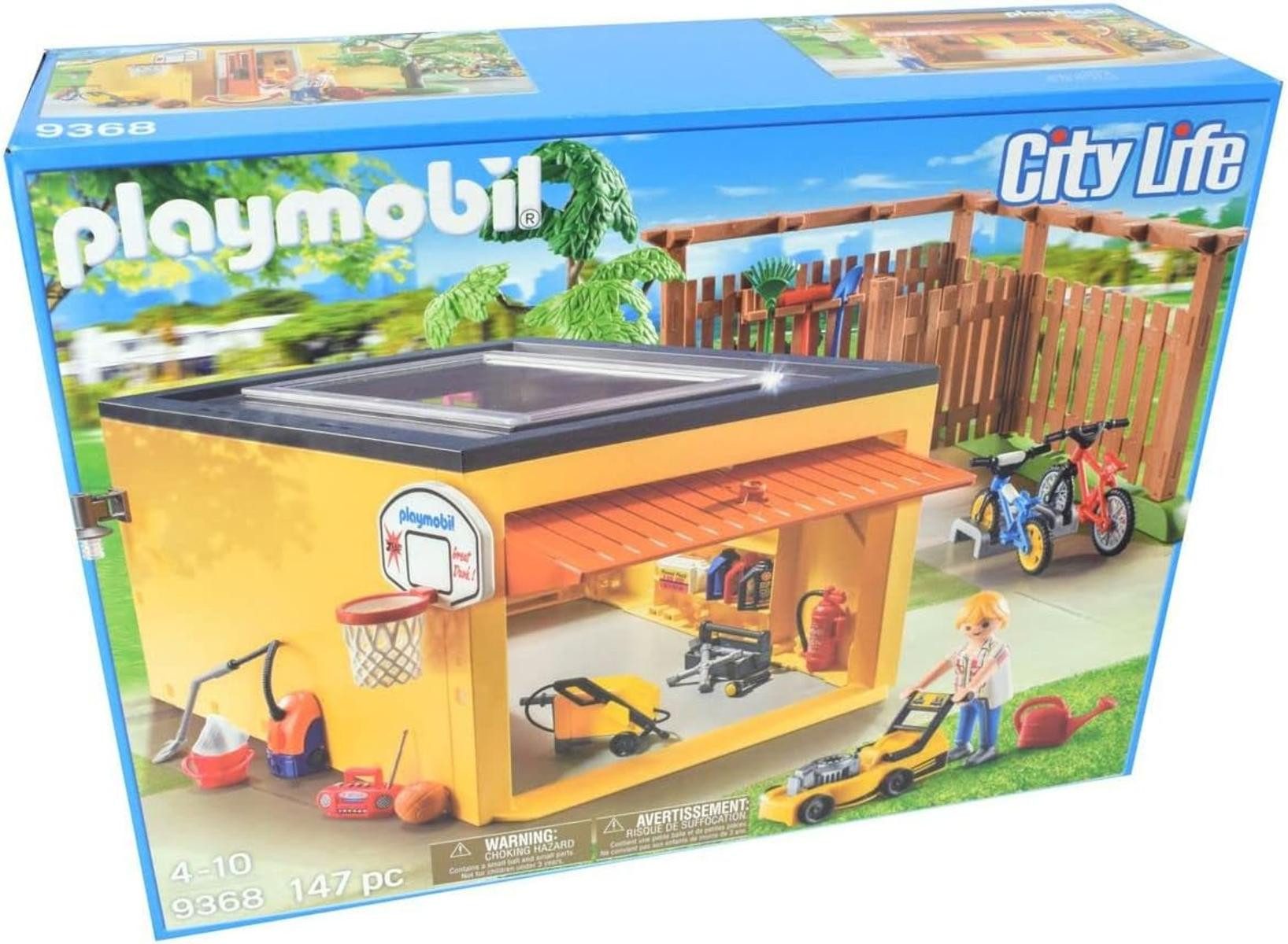 Playmobil® Playmobil 9368 Garage mit Fahrradstellplätzen 4+ Konstruktions-Spielset