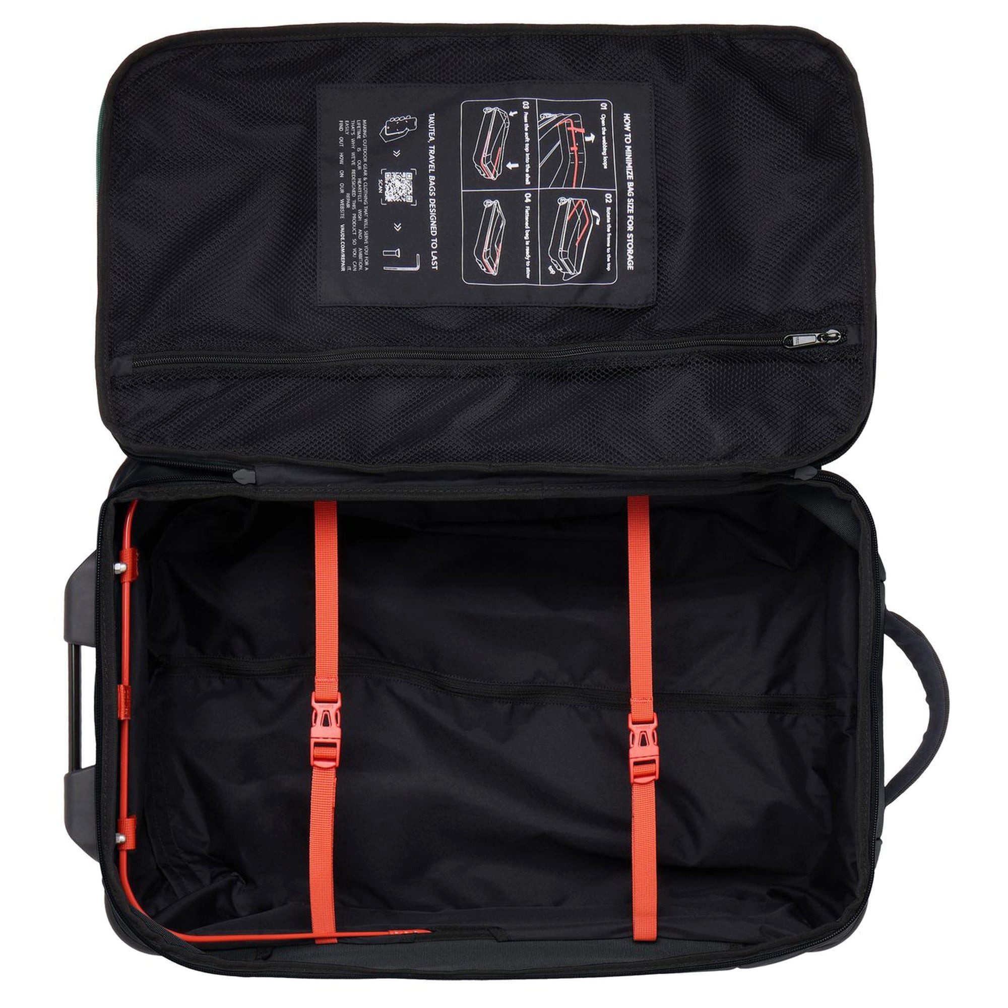 VAUDE Reisetasche Takutea 35 - Rollenreisetasche 54 cm (black) – Bild 4 von 5