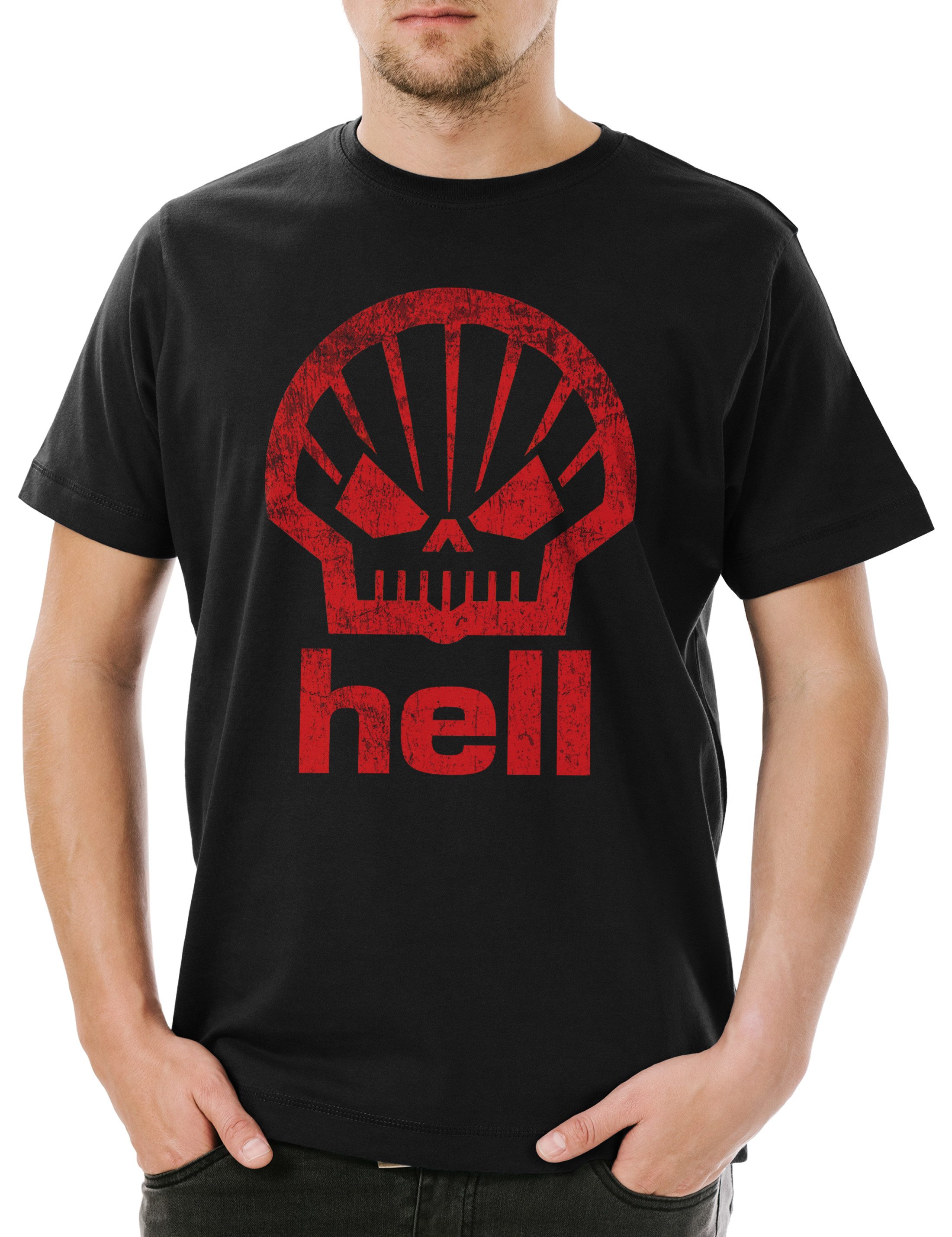 Urban Backwoods Print-Shirt Shell Hell Herren günstig online kaufen