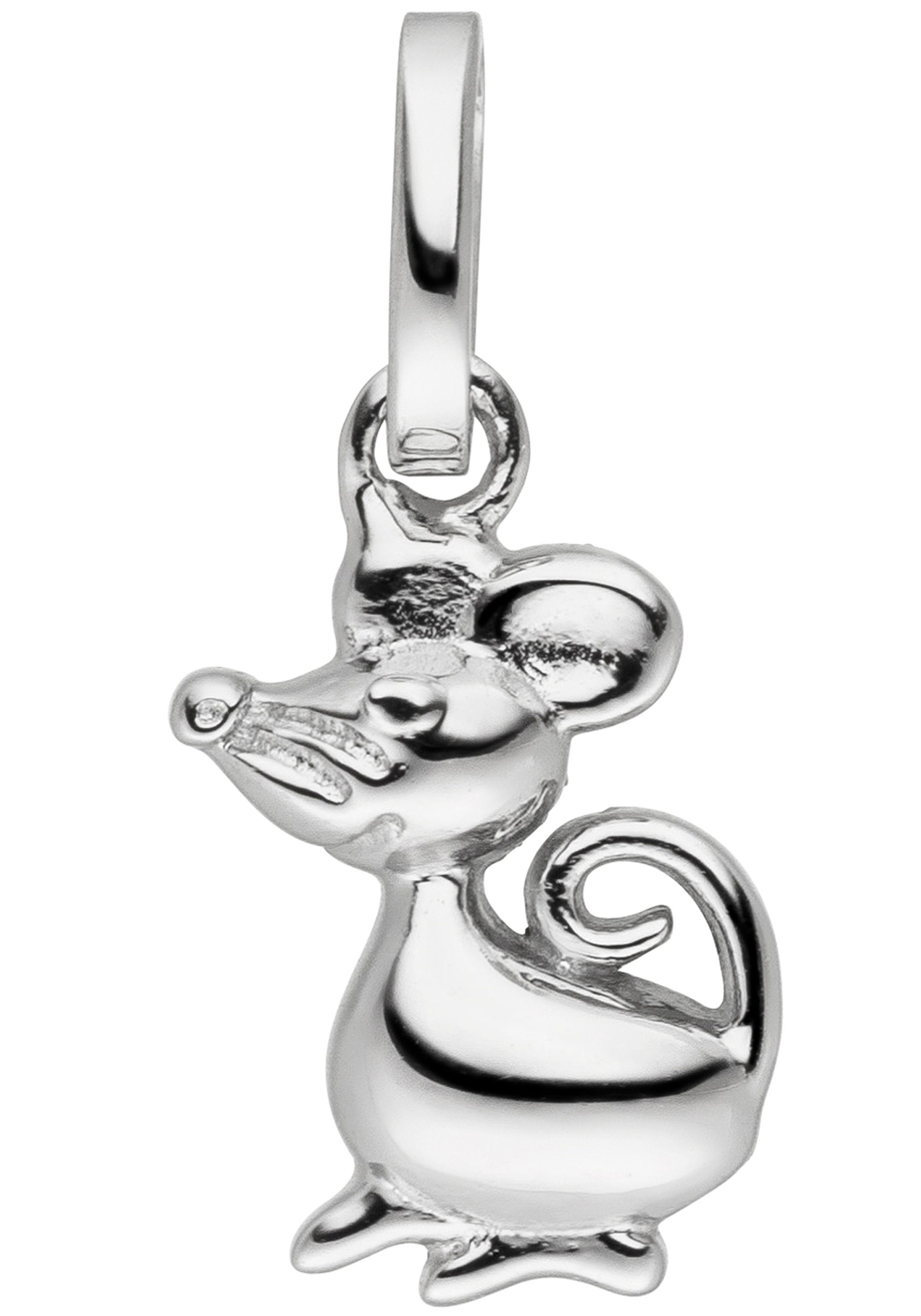 JOBO Kettenanhänger Anhänger Maus, 925 Silber