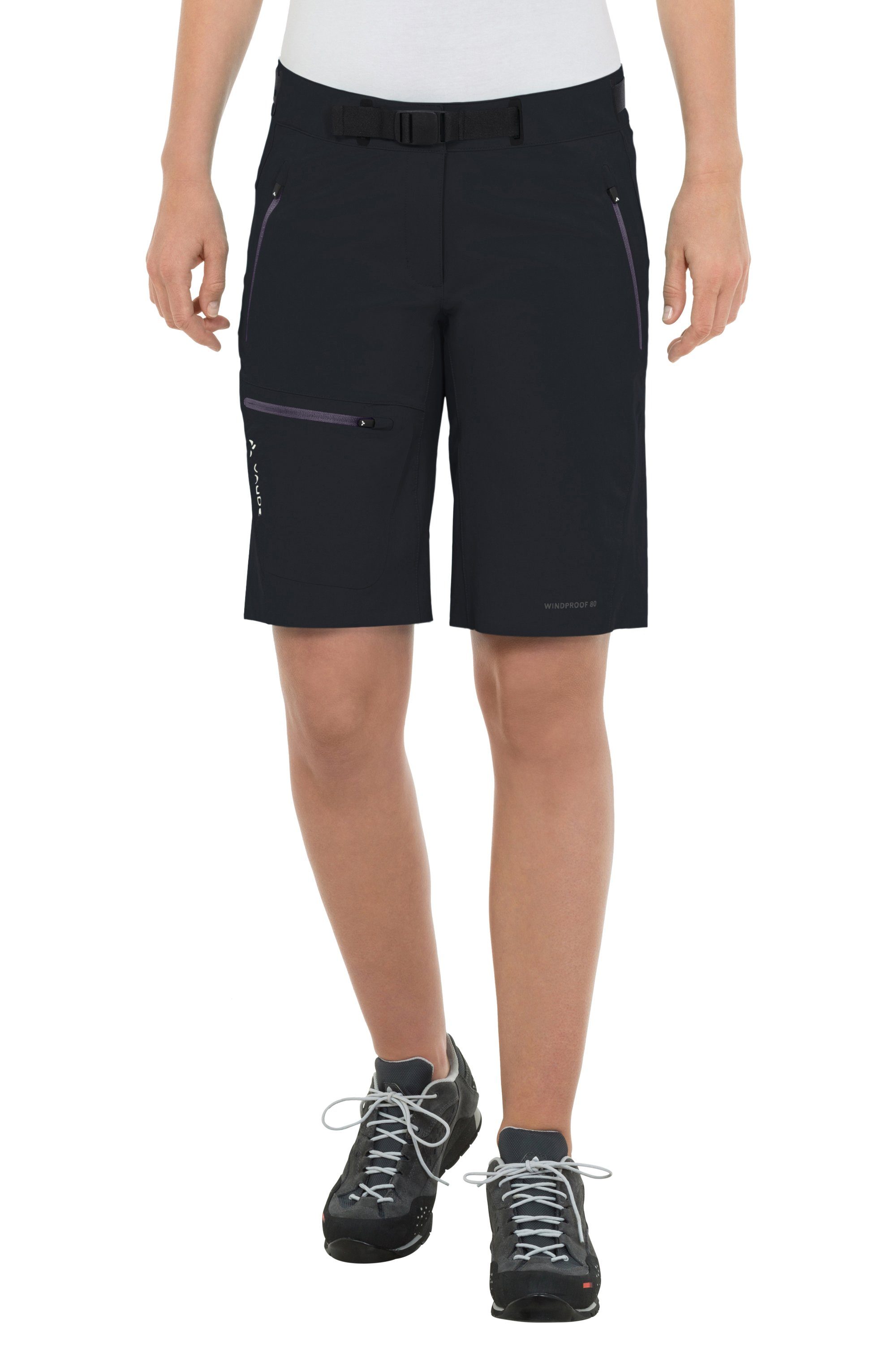 VAUDE Funktionshose Women's Grüner Knopf black/black Badile Shorts (1-tlg)