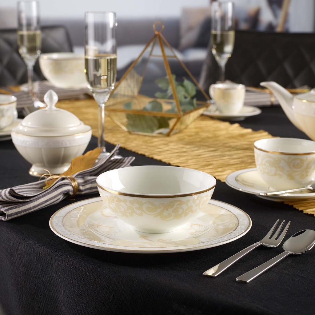 Villeroy & Boch Schale Ivoire Dessertschalen ø 13 cm 6er Set, Porzellan, (6 Schalen, 6-tlg)