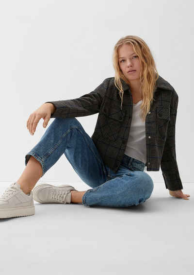 s.Oliver 7/8-Jeans »Regular: Jeans mit Wascheffekt« Waschung, Leder-Patch