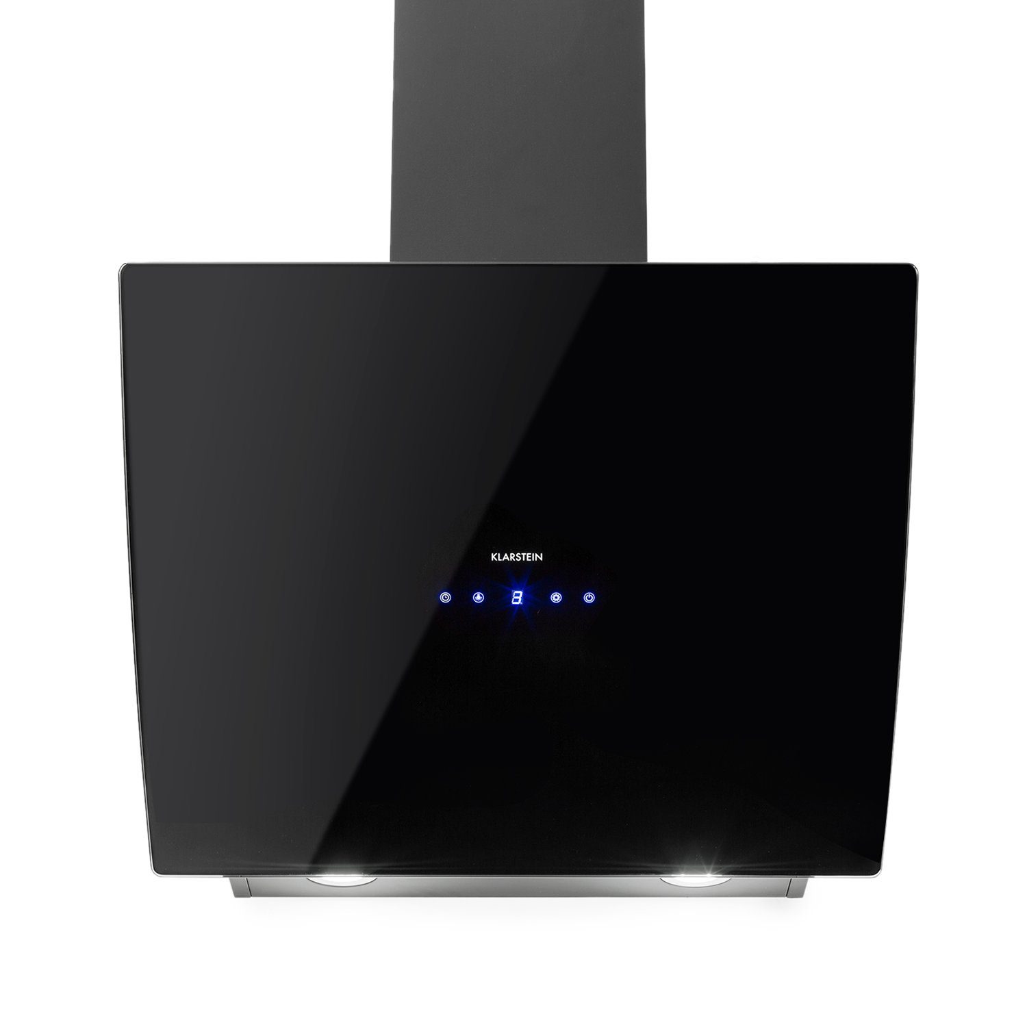 Klarstein Deckenhaube Annabelle 60 Annabelle 60, Dunstabzugshaube Glas 595 m³/h Touch-Armatur schwarz