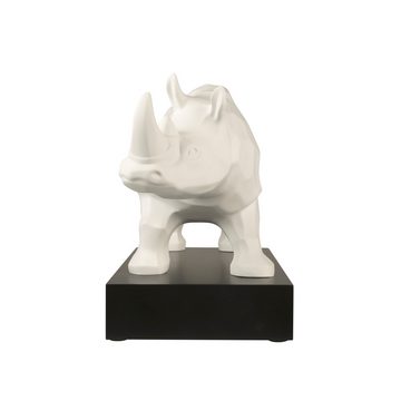 Goebel Tierfigur Deko-Objekt Studio 8 - Rhinozeros, Biskuit-Porzellan H30cm