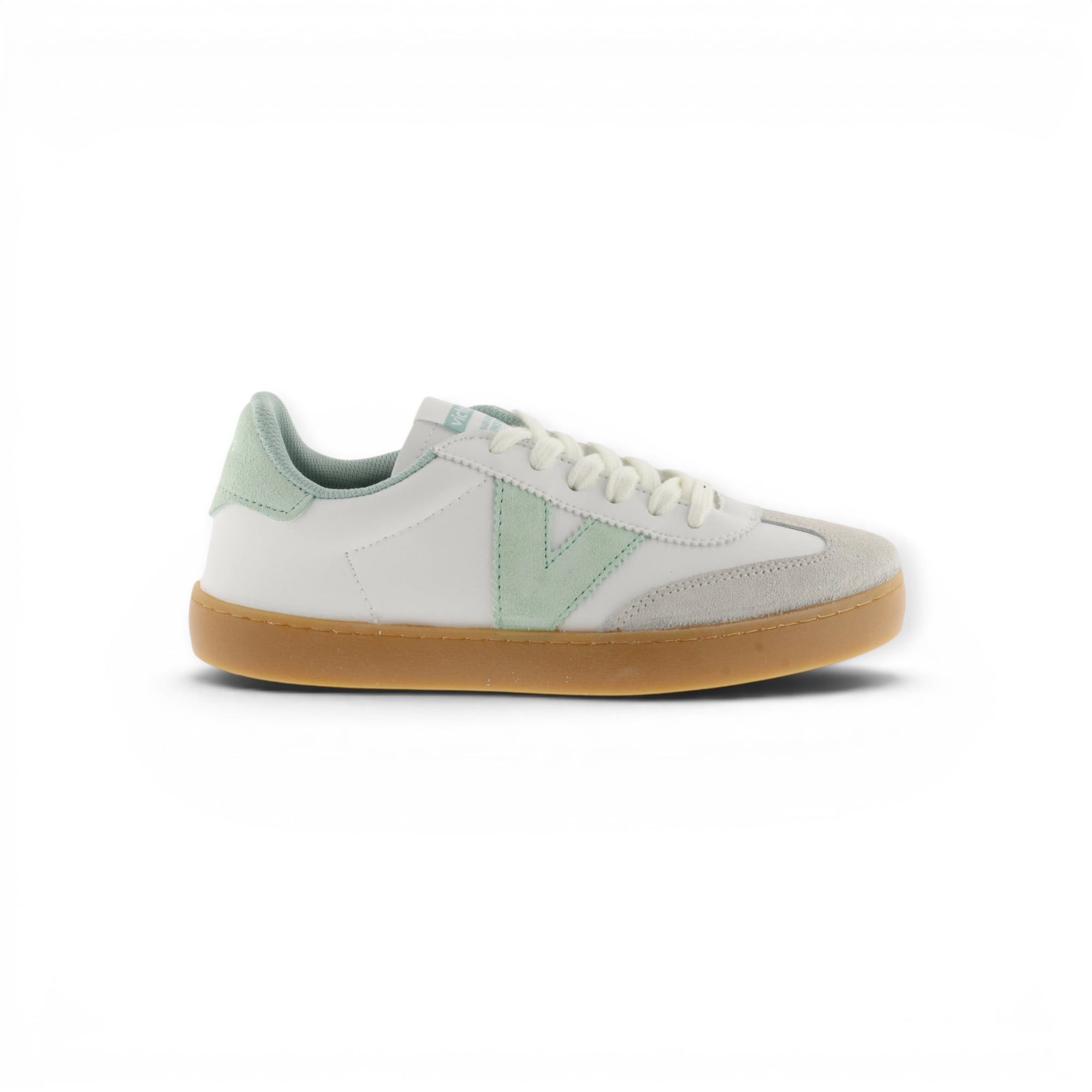 Victoria Berlin Ciclista (Lederoptik/Veloursleder) - weiss/mintblau Damen Sneaker