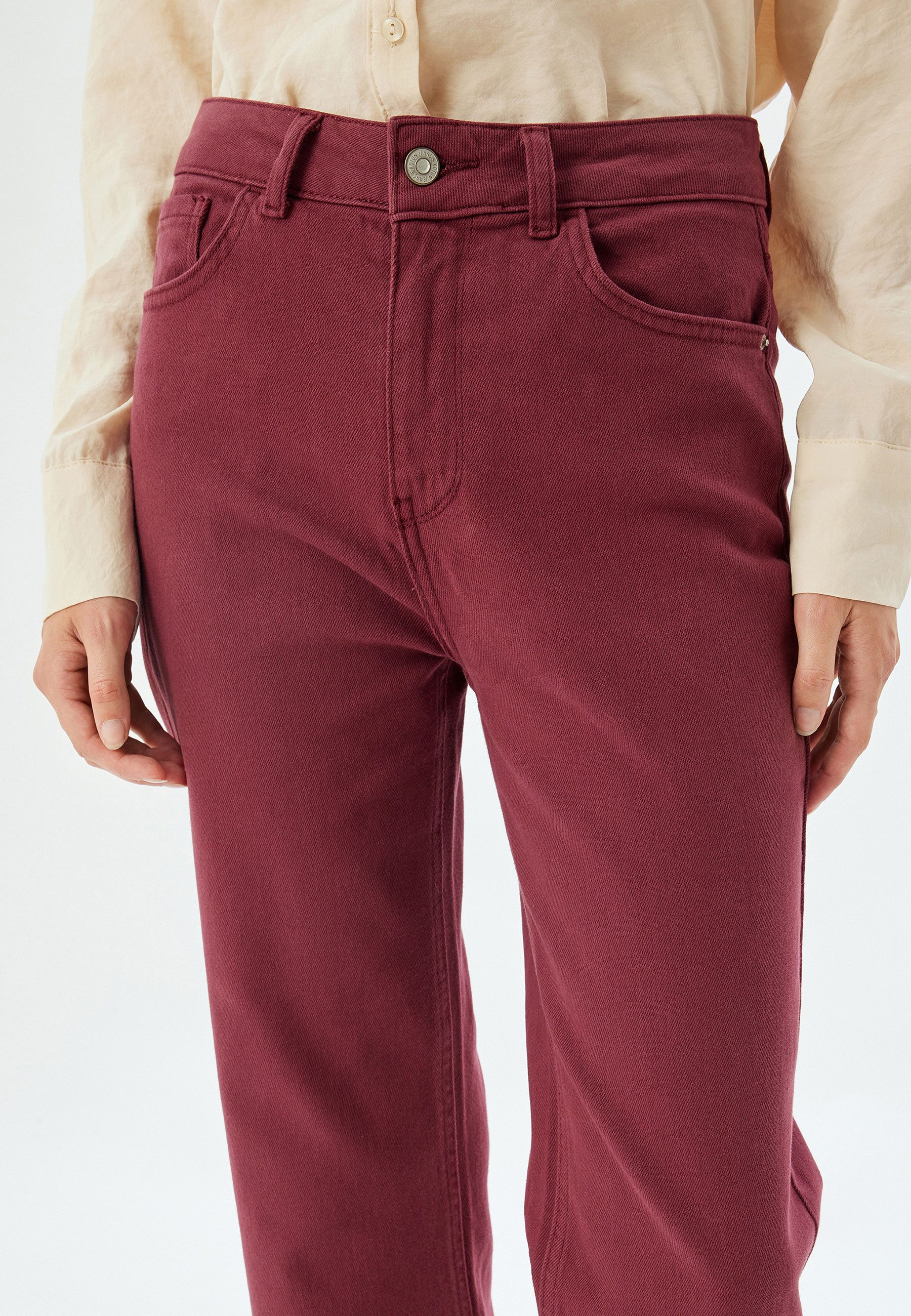 Koton Slim-fit-Jeans Normale Leibhöhe Kick Flare Slim-fit-Jeans