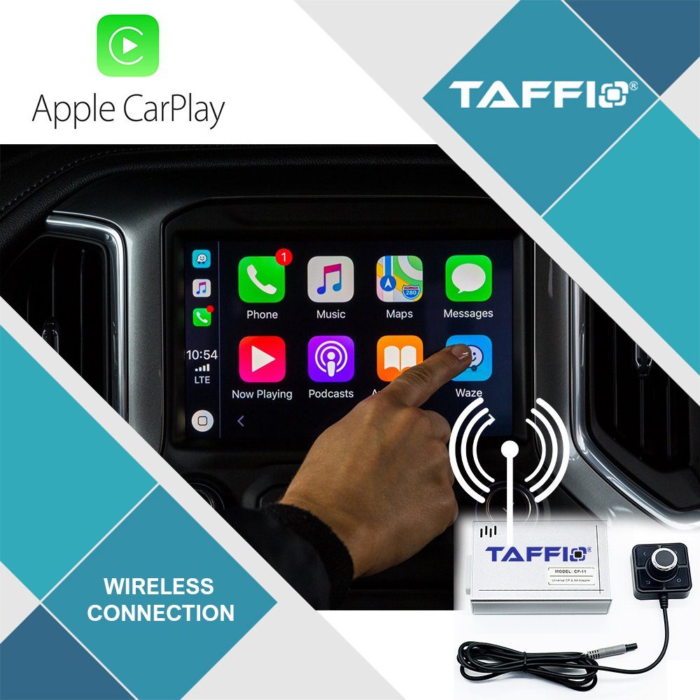 TAFFIO RCA Wireless Carplay AndroidAuto Mirrorlink Media Player + Controller Navigationsgerät