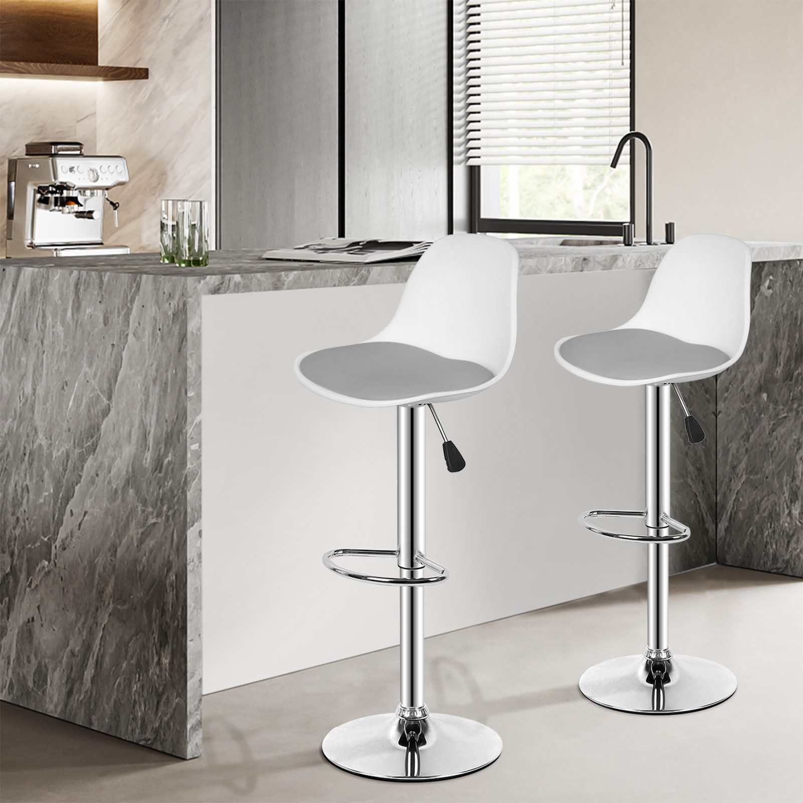 JEOBEST Barhocker Barstühle (Set, 2 St), Höhenverstellbar, Drehbar, Küchens günstig online kaufen