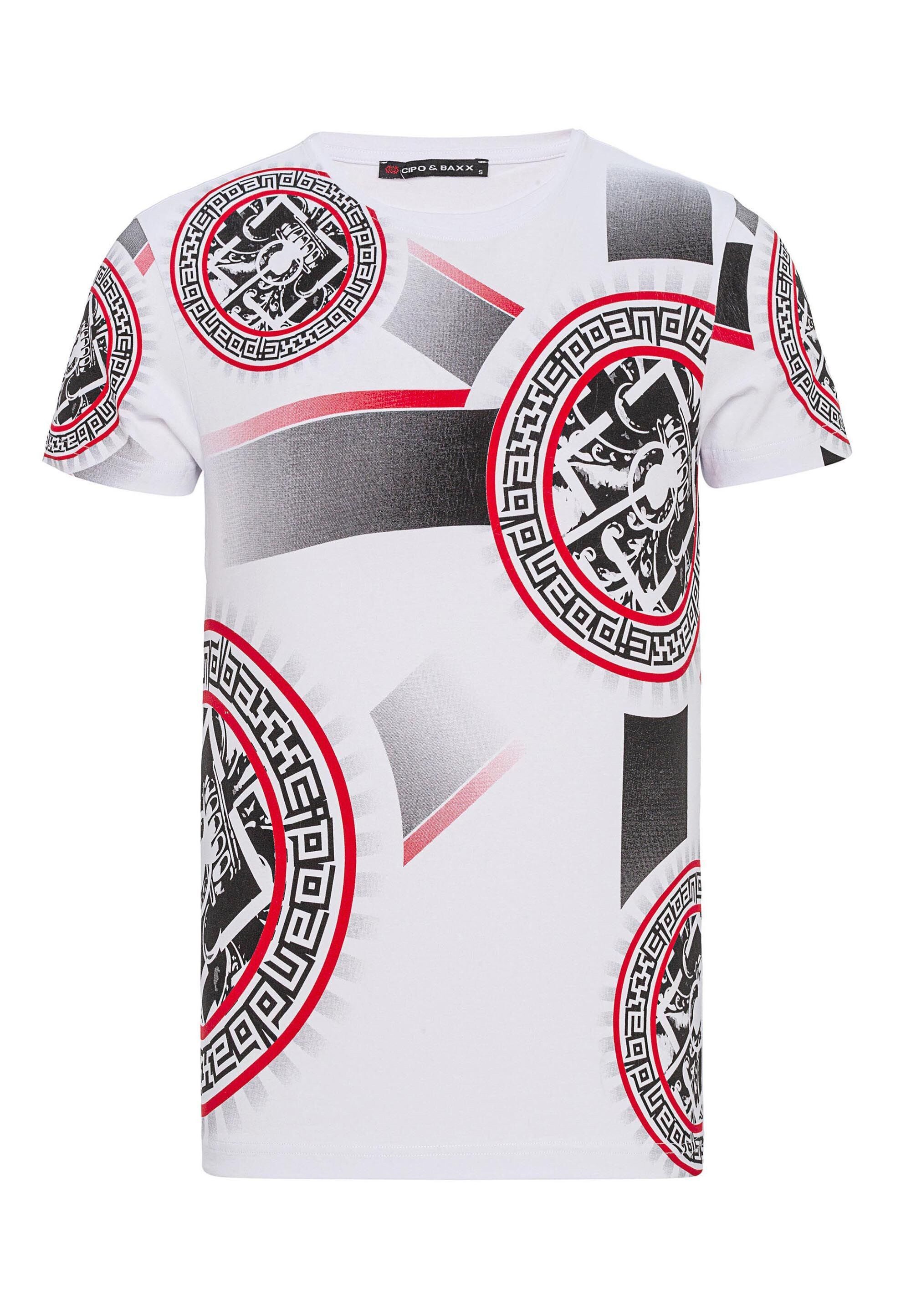Cipo & Baxx T-Shirt T-Shirt Frontprint günstig online kaufen