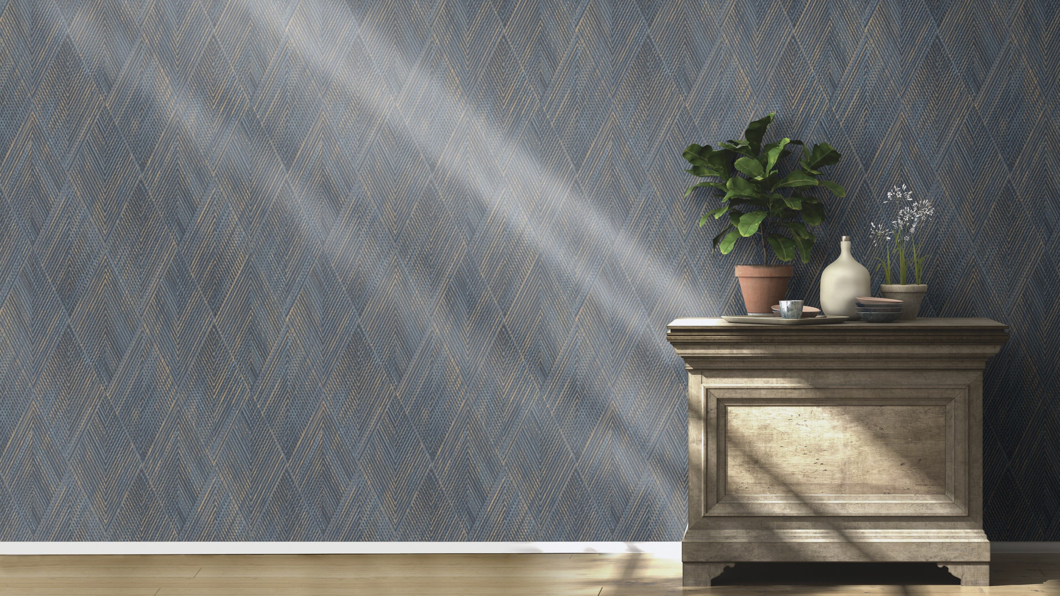 Rasch Vliestapete Vliestapete Perfecto VI 844146, strukturiert, geometrisch