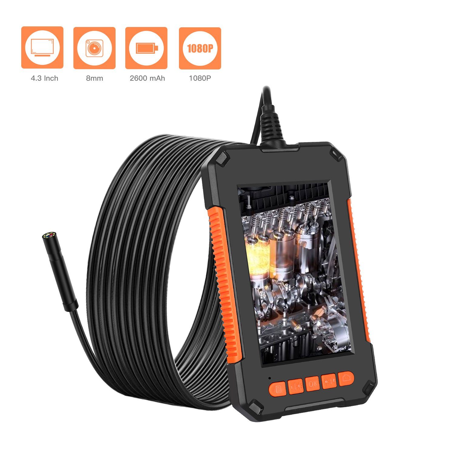 Endoskop Industrielle 8mm Rohrkamera Endoscope Inspektionskamera Inspektionskamera