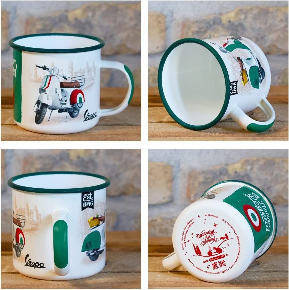 Nostalgic-Art Tasse Emaille-Becher - Vespa - Italian Legend