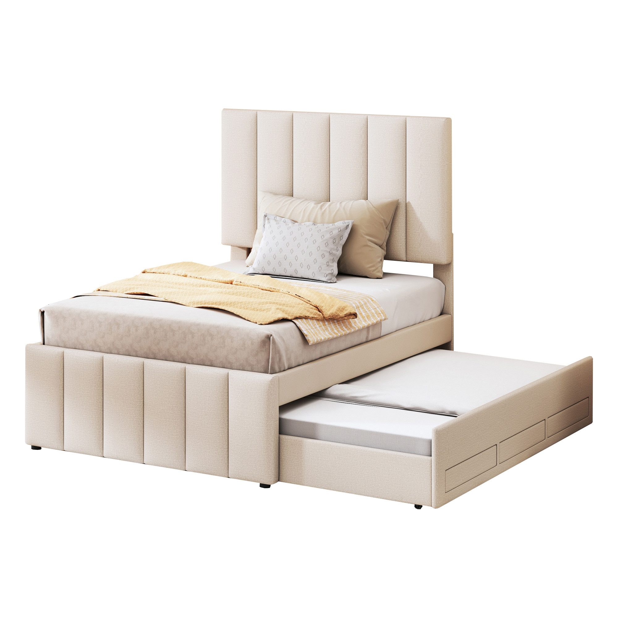Flieks Polsterbett, Einzelbett 90x200cm mit 3 günstig online kaufen