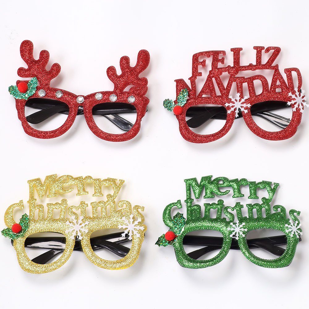 Neuartiger Blusmart 29 Glänzende Weihnachts-Brillenrahmen, Weihnachtsmann-Brille Fahrradbrille