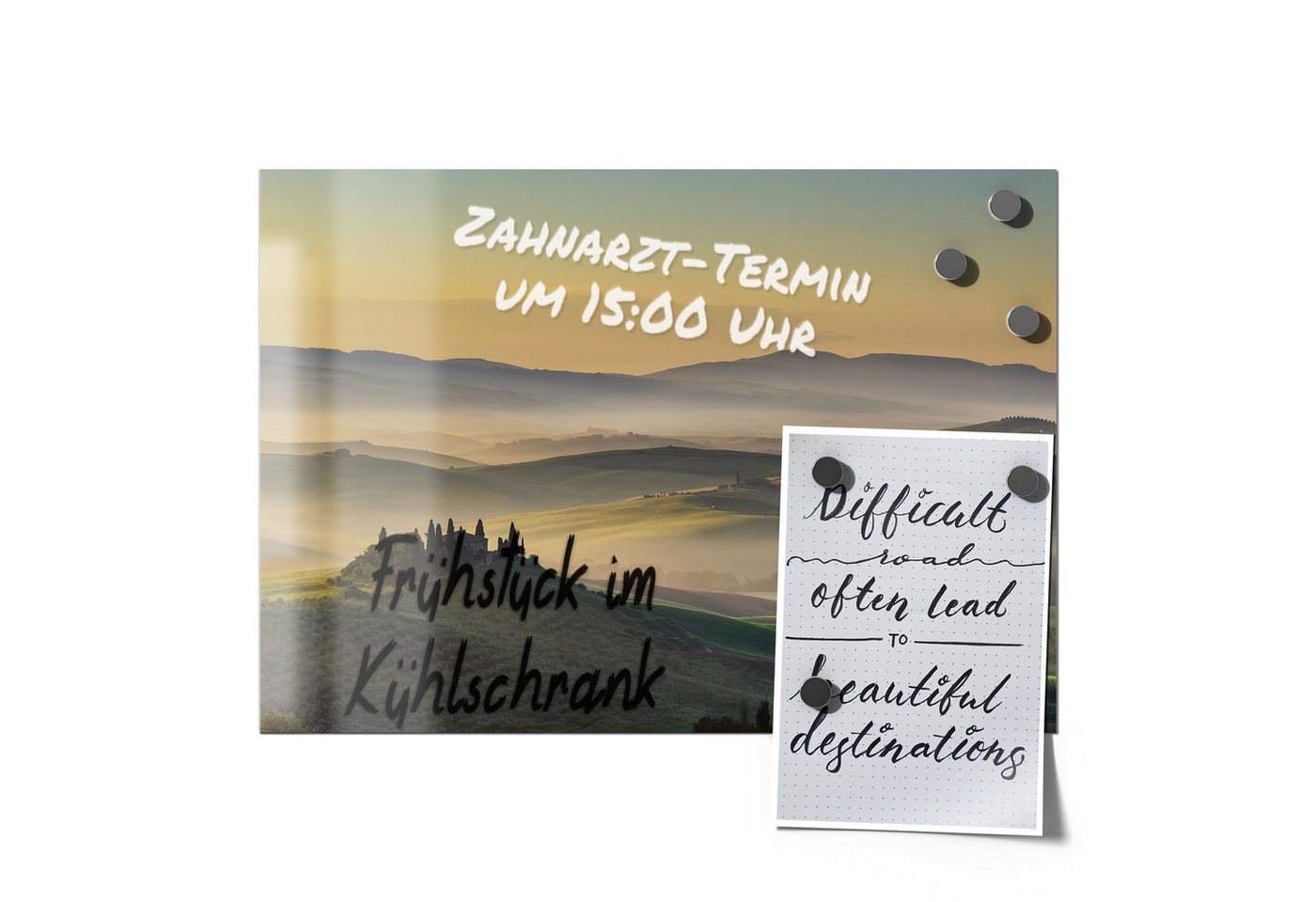 Thumbnail - DEQORI Magnetfolie 'Toskanischer Morgenzauber', beschreibbar universal Magnetmatte magnetisch Folie Planer Kalender