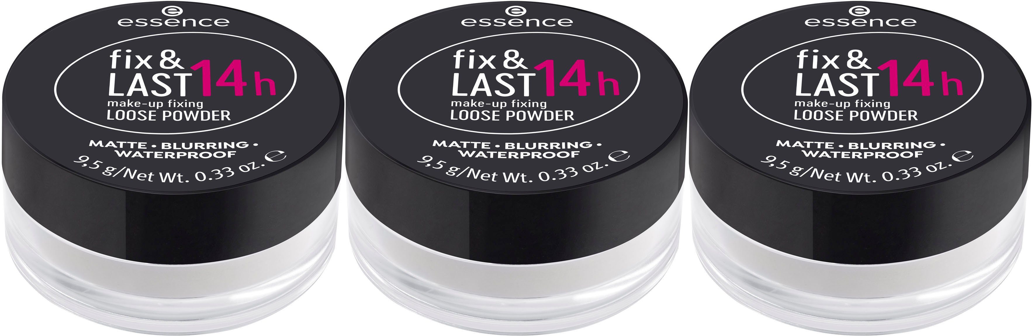 Essence & LAST make-up 3-tlg. fix 14h POWDER, fixing Puder LOOSE