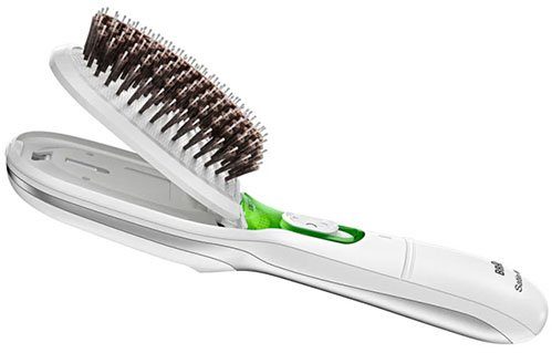 7 Technologie Satin mit Elektrohaarbürste und Bürste Naturborsten Hair Braun IONTEC