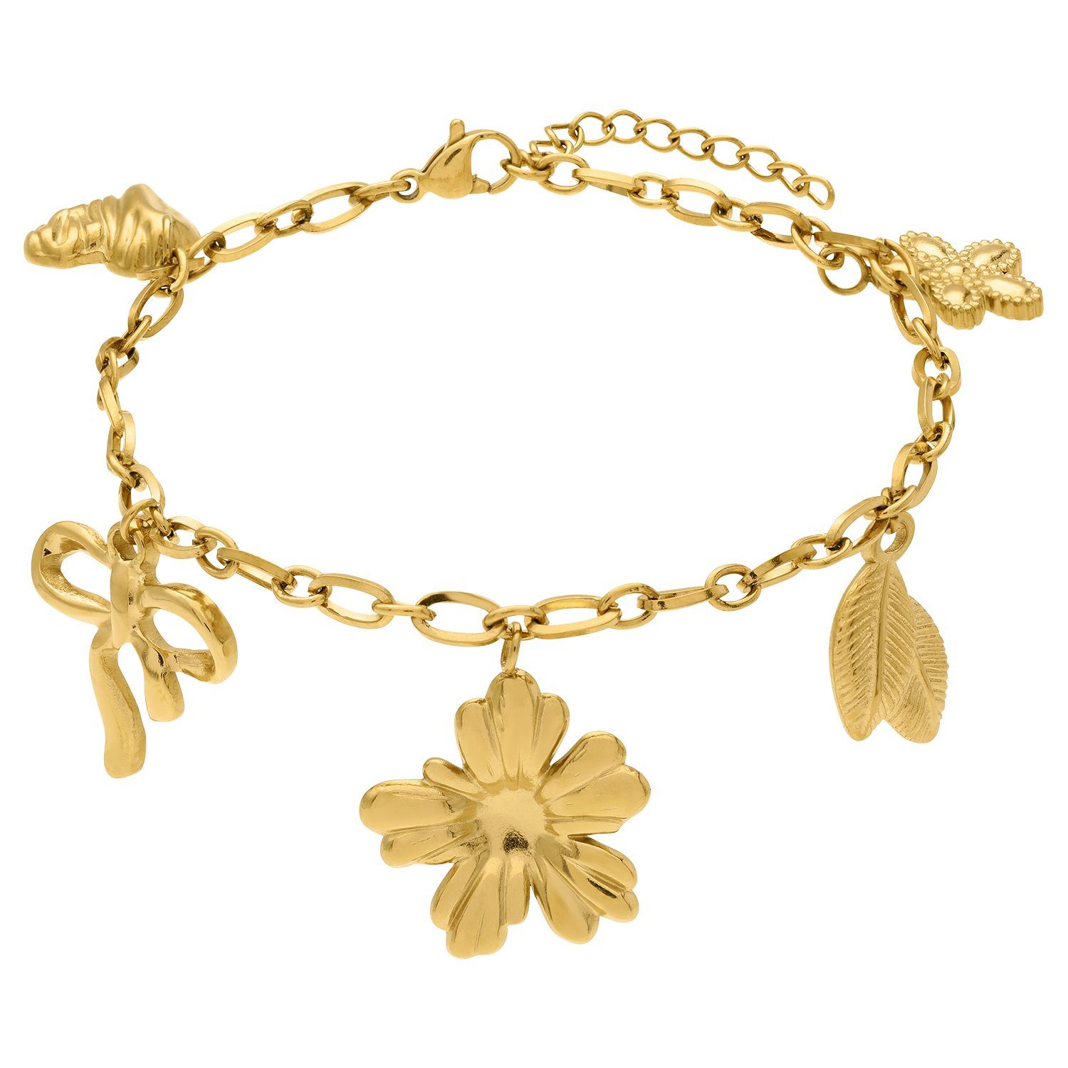 LUCARDI Charm-Armband Armband - Stahl - Gold - Damen