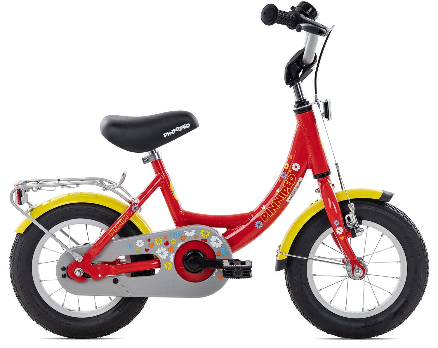 Pinniped Kinderfahrrad Kid 12, 1 Gang Bremsnabe Schaltwerk, Kinderrad 12 bis 18 Zoll Junge Mädchen rot/orange red