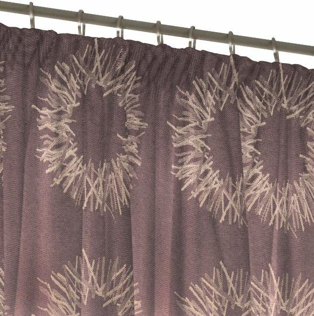 Chianti, Vorhang St), Kräuselband lila (1 Wirth, blickdicht
