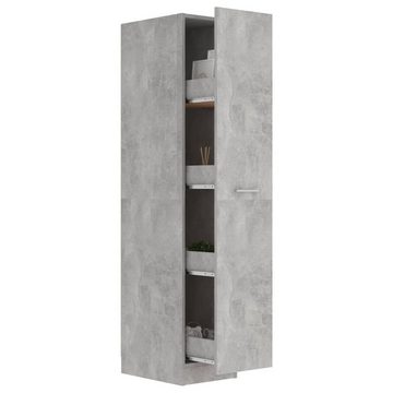 vidaXL Fächerschrank Apothekerschrank Betongrau 30x42,5x150 cm Holzwerkstoff (1-St)