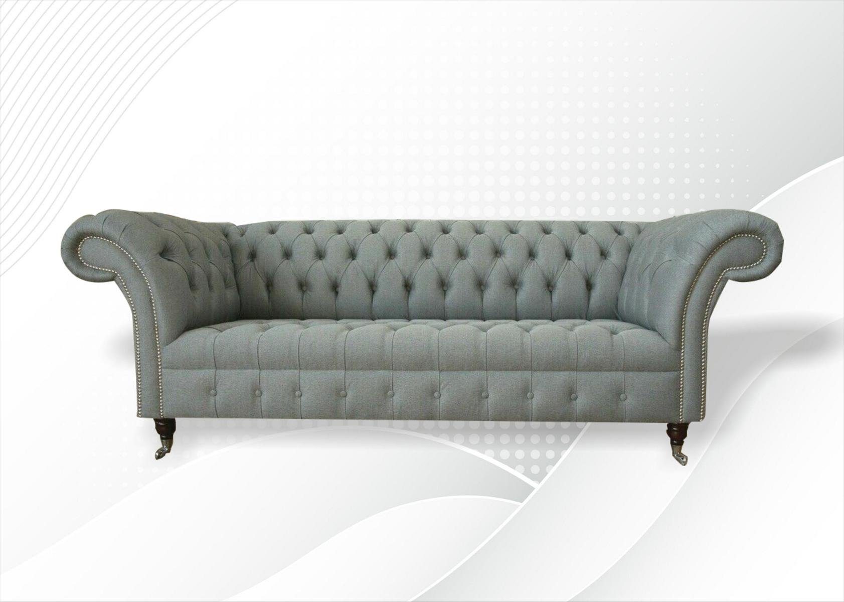 cm 225 Design Chesterfield Chesterfield-Sofa, Couch Sofa JVmoebel 3 Sitzer Sofa