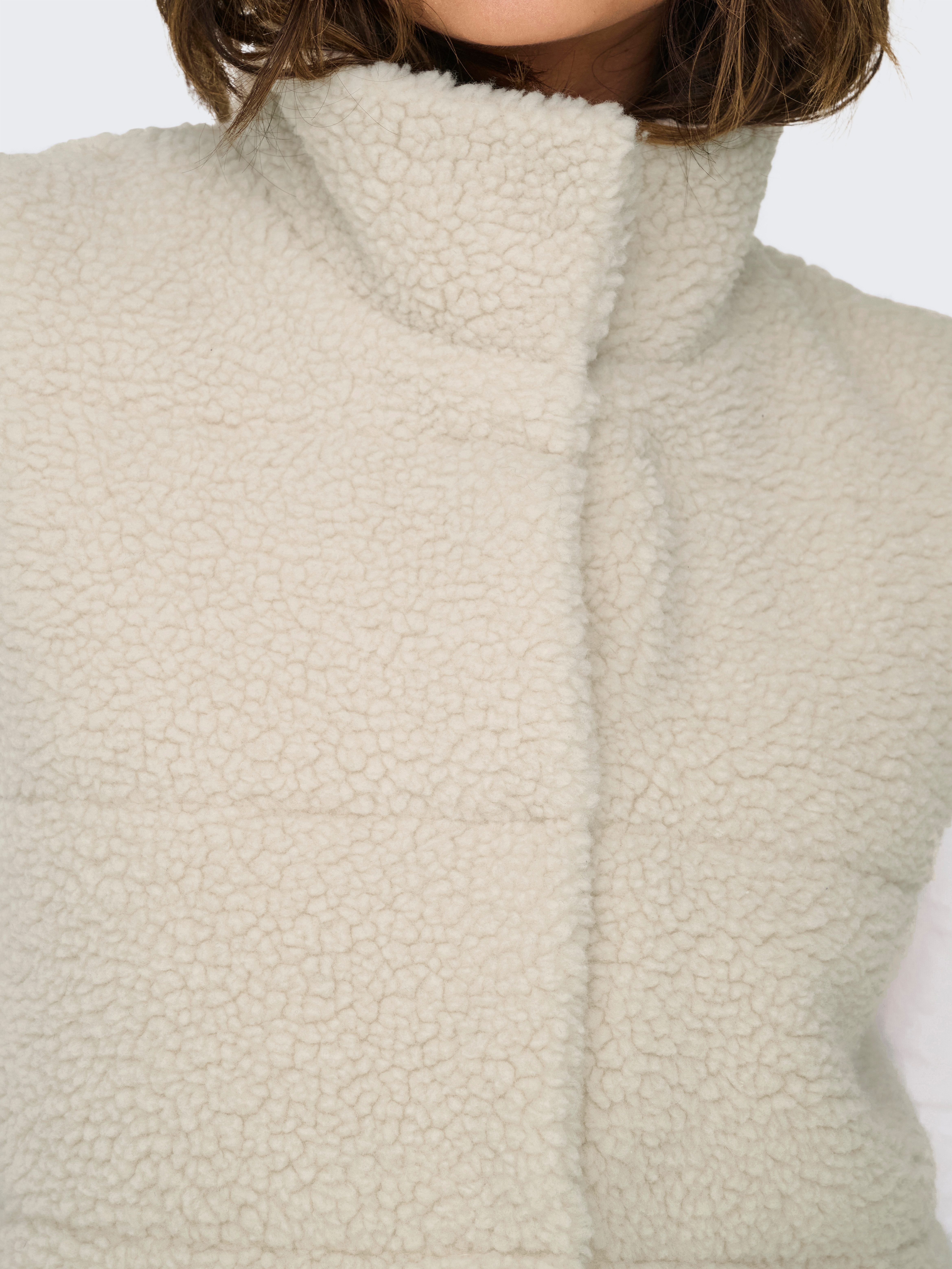 ONLY Plüschweste ONLSANDRA TEDDY WAISTCOAT LIFE OTW NOOS Kunstfaser