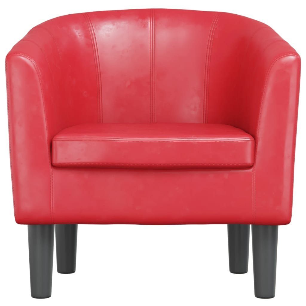 vidaXL Sessel Clubsessel Rot Kunstleder (1-St) günstig online kaufen