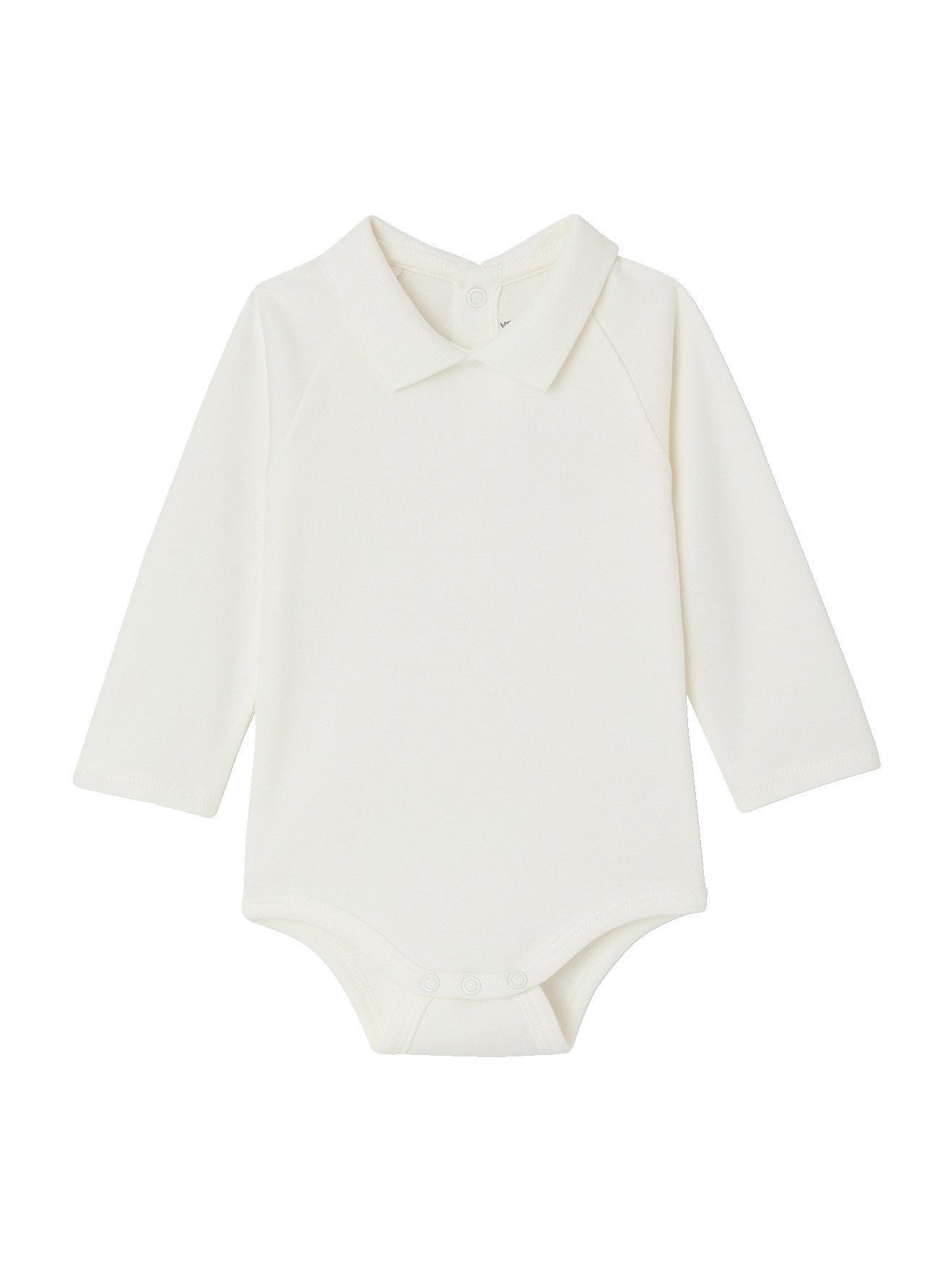 vertbaudet Langarmbody Bio-Kollektion: Langarmbody Baby Jungen mit Kragen