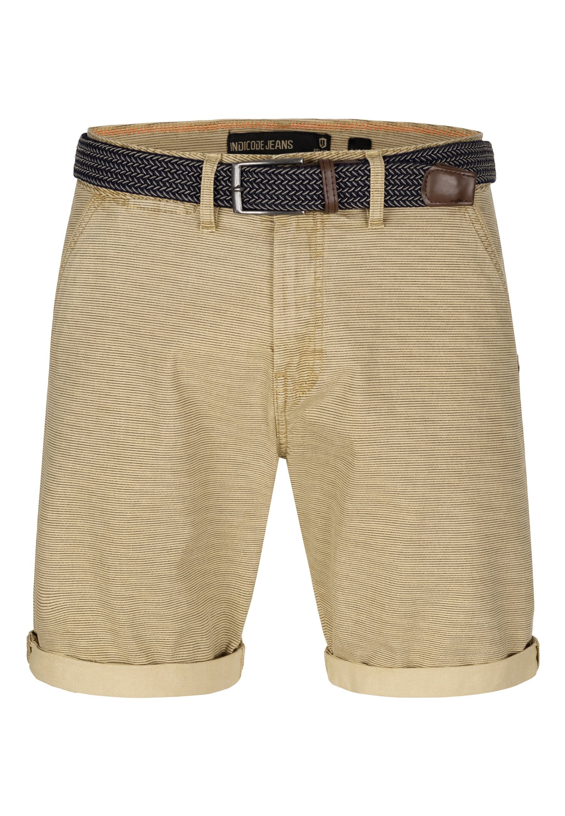 Indicode Chinoshorts Caedmon aus elastischer Baumwoll-Qualität, günstig online kaufen