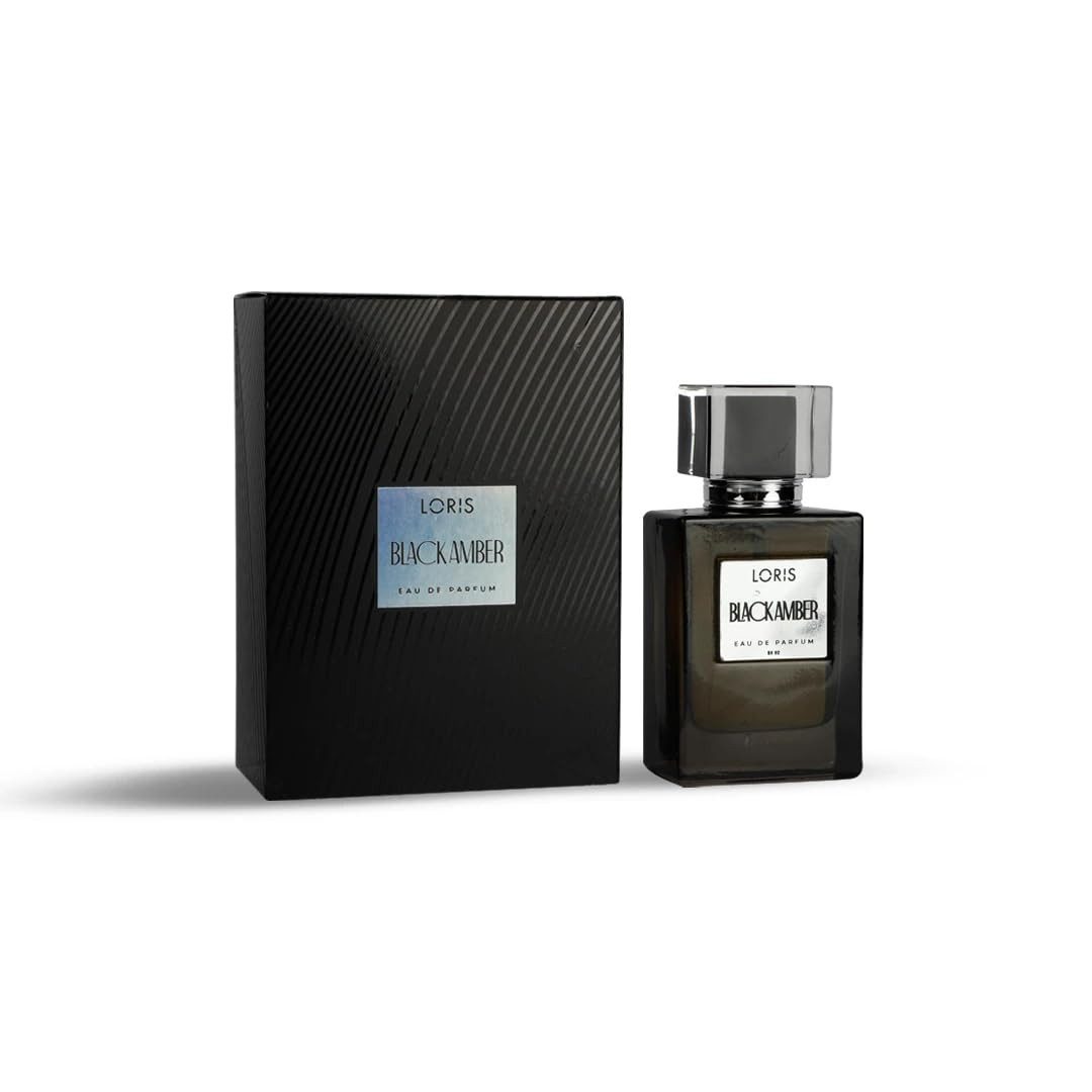 Loris Parfum Eau de Parfum Loris Black Amber Eau de Parfum Spray, 55 ml, Schwarz, 1-tlg.