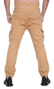 John Kayna Cargojeans Herren Chino Hose Jeans Designer Chinohose Slim (Chino Cargohose Streetwear, 1-tlg., im modischem Design) Freizeit Business Casual