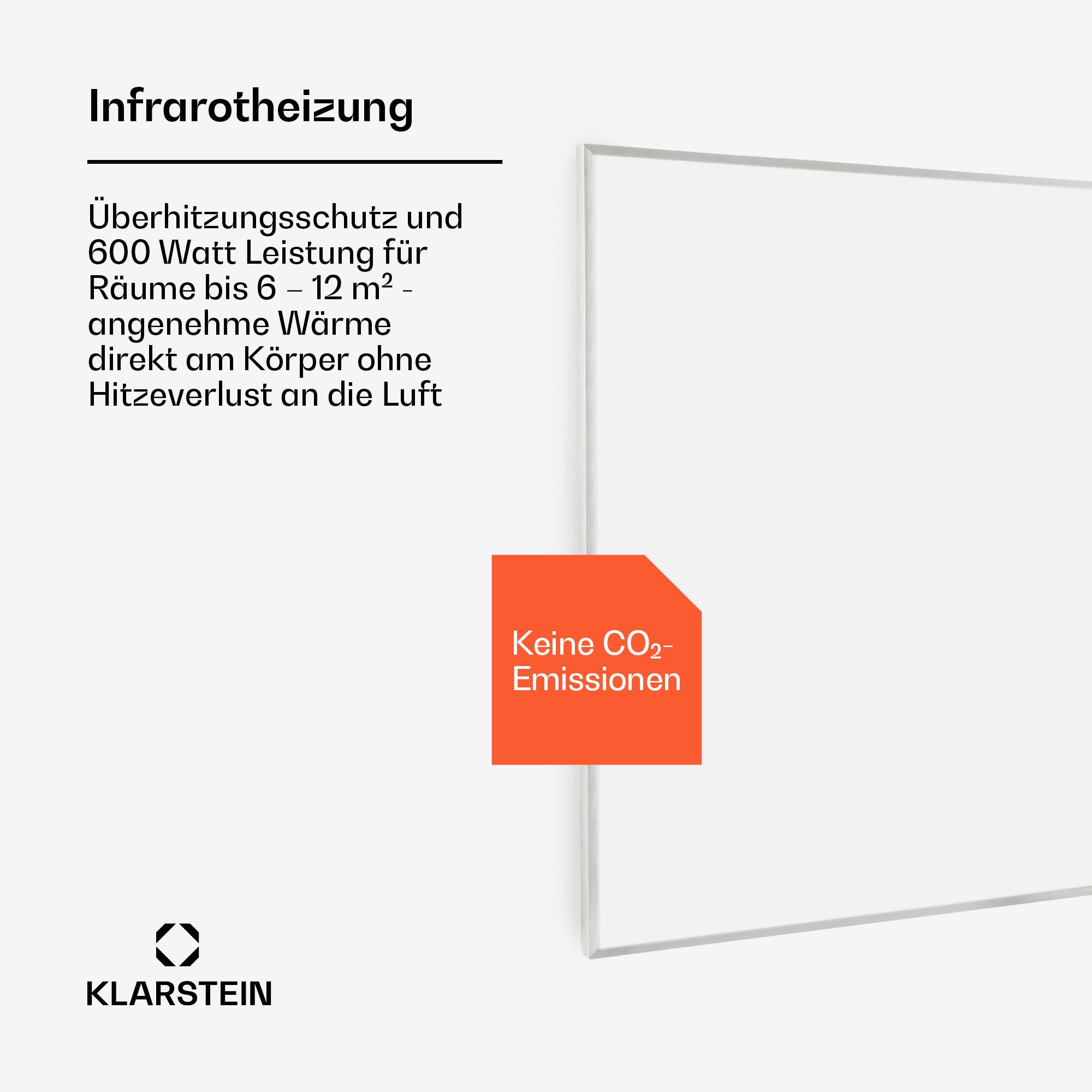 Klarstein Heizkörper Wonderwall 60, elektrische Infrarotheizung mit Thermostat Bild elektrische Heizung