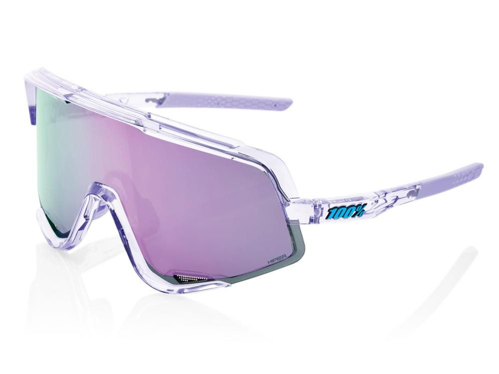 100% Sonnenbrille 100% Glendale - HiPER Mirror Lens unis Polished Translucent Lavender -