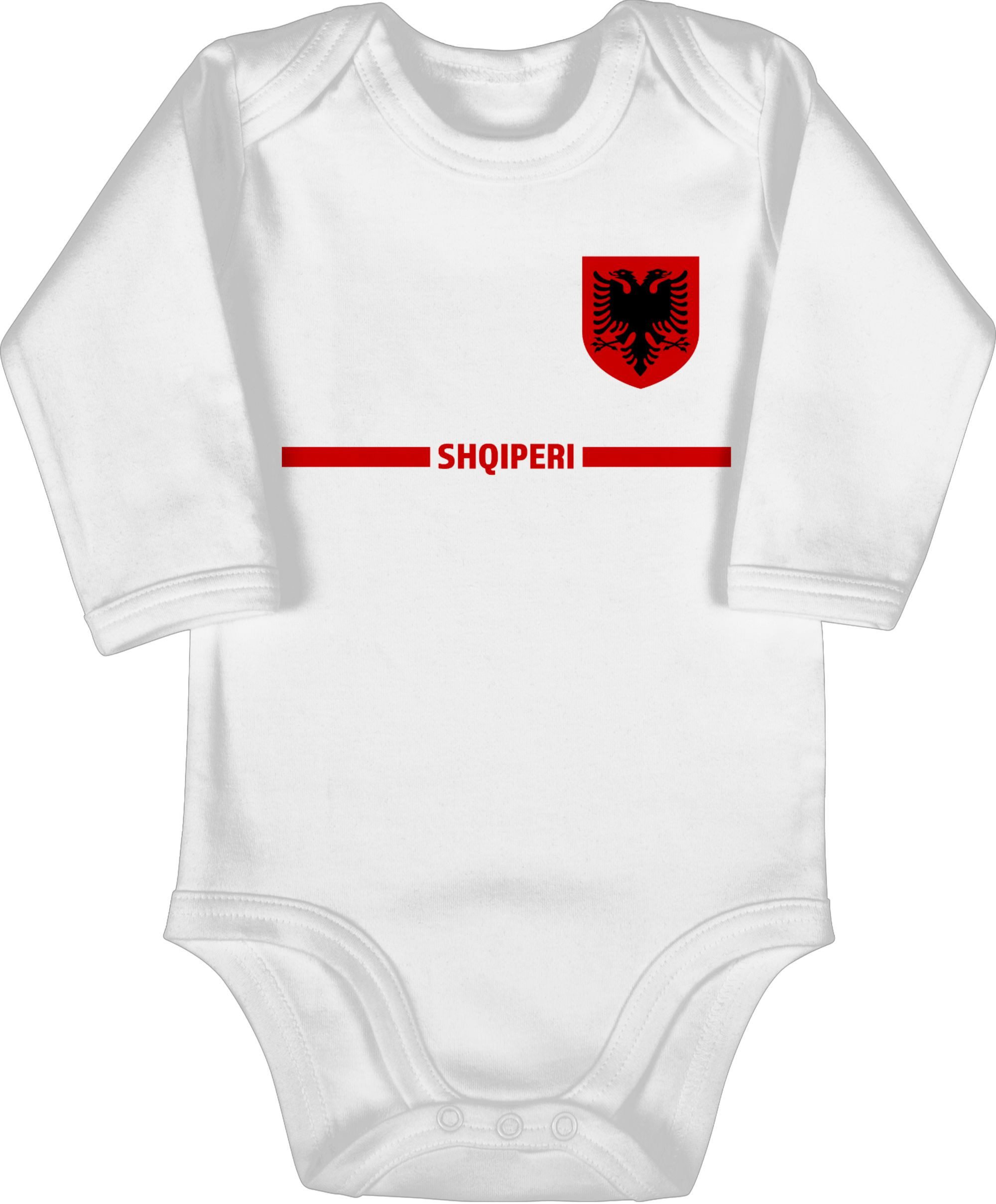Shirtbody Albanien Trikot Wappen, Shqipëri mit Stolz, Albanisches Fan-Motiv