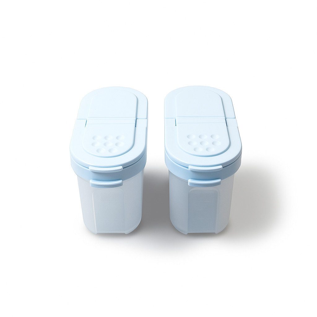 TUPPERWARE Gewürzbehälter Gewürz-Zwerge 120 ml hellblau (2) Gewürz Behälter günstig online kaufen