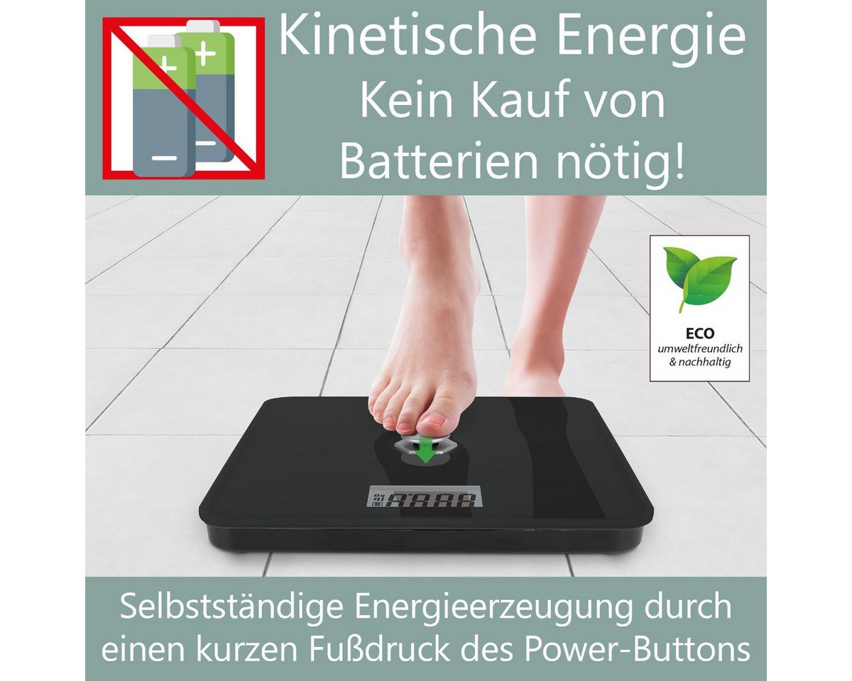ProfiCare Personenwaage PC-PW 3112, Personenwaage ohne Batterie, von 5g – 180 kg