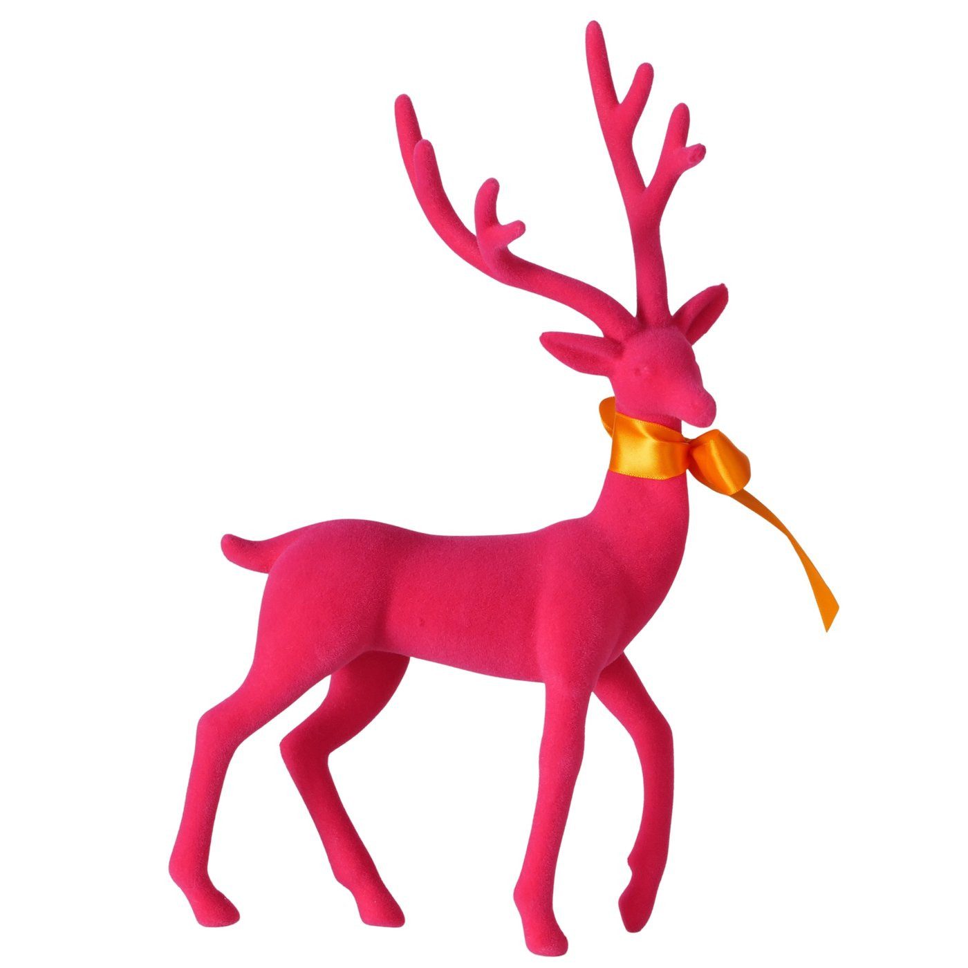 BOLTZE Weihnachtsfigur Otto Hirsch Dekofigur Weihnachten Pink