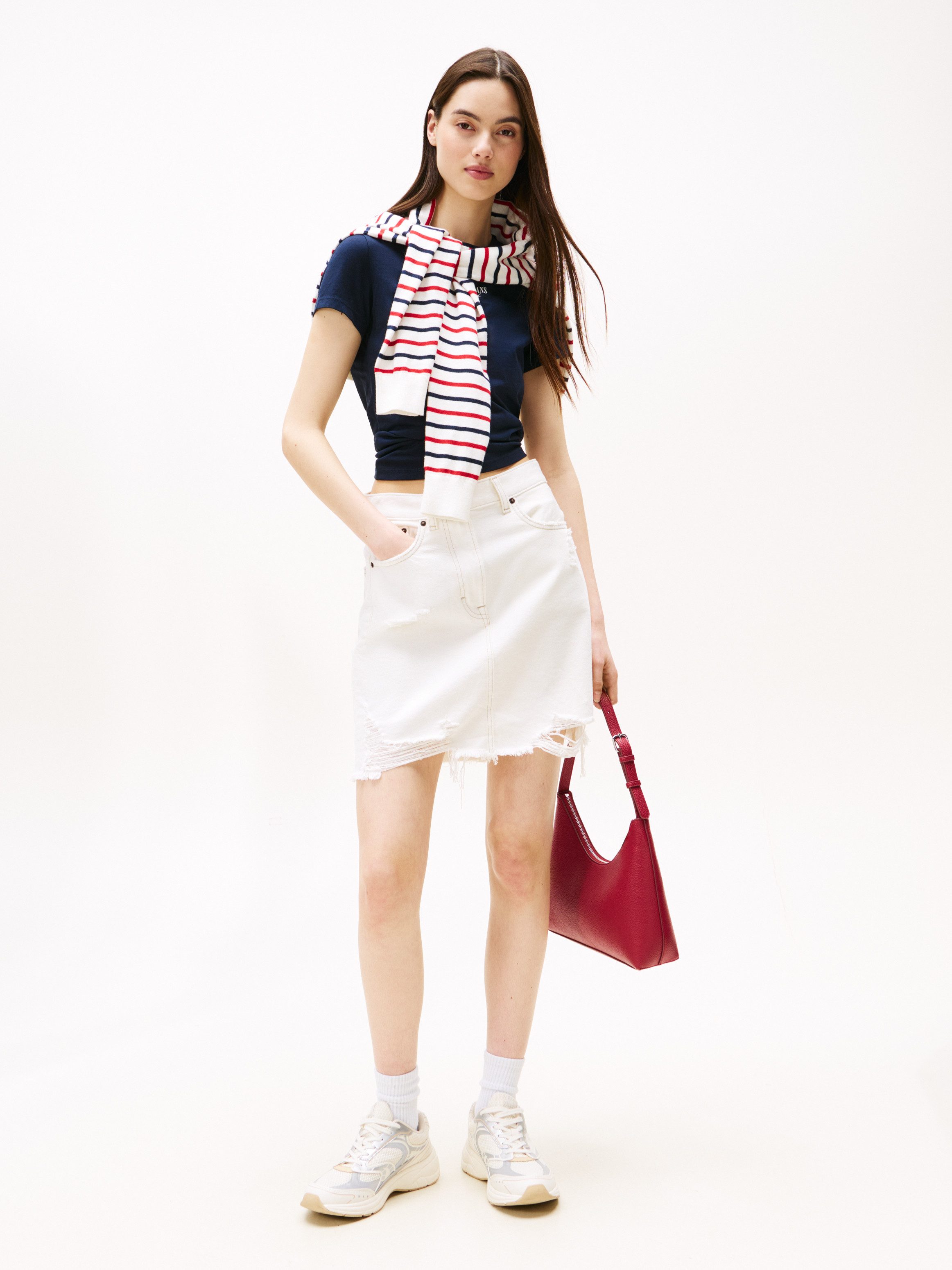 Tommy Jeans Kurzarmshirt TJW SLIM ESSENTIAL LOGO2 TEE EXT günstig online kaufen