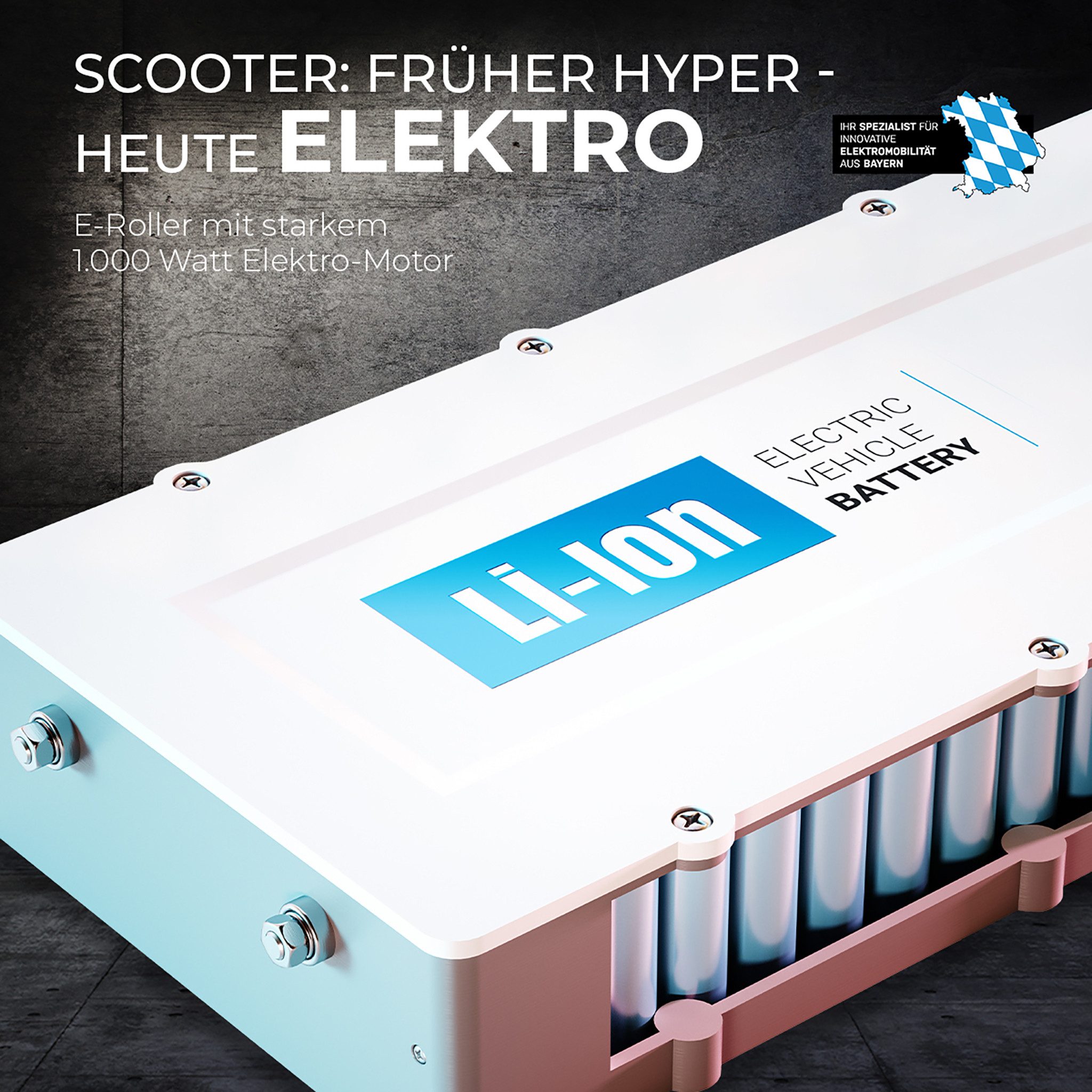 eFlux E-Scooter Lite Six 40 km/h Elektro Roller mit Straßenzulassung klappbar, Escooter, Elektro Roller, Elektro Scooter mit Straßenzulassung