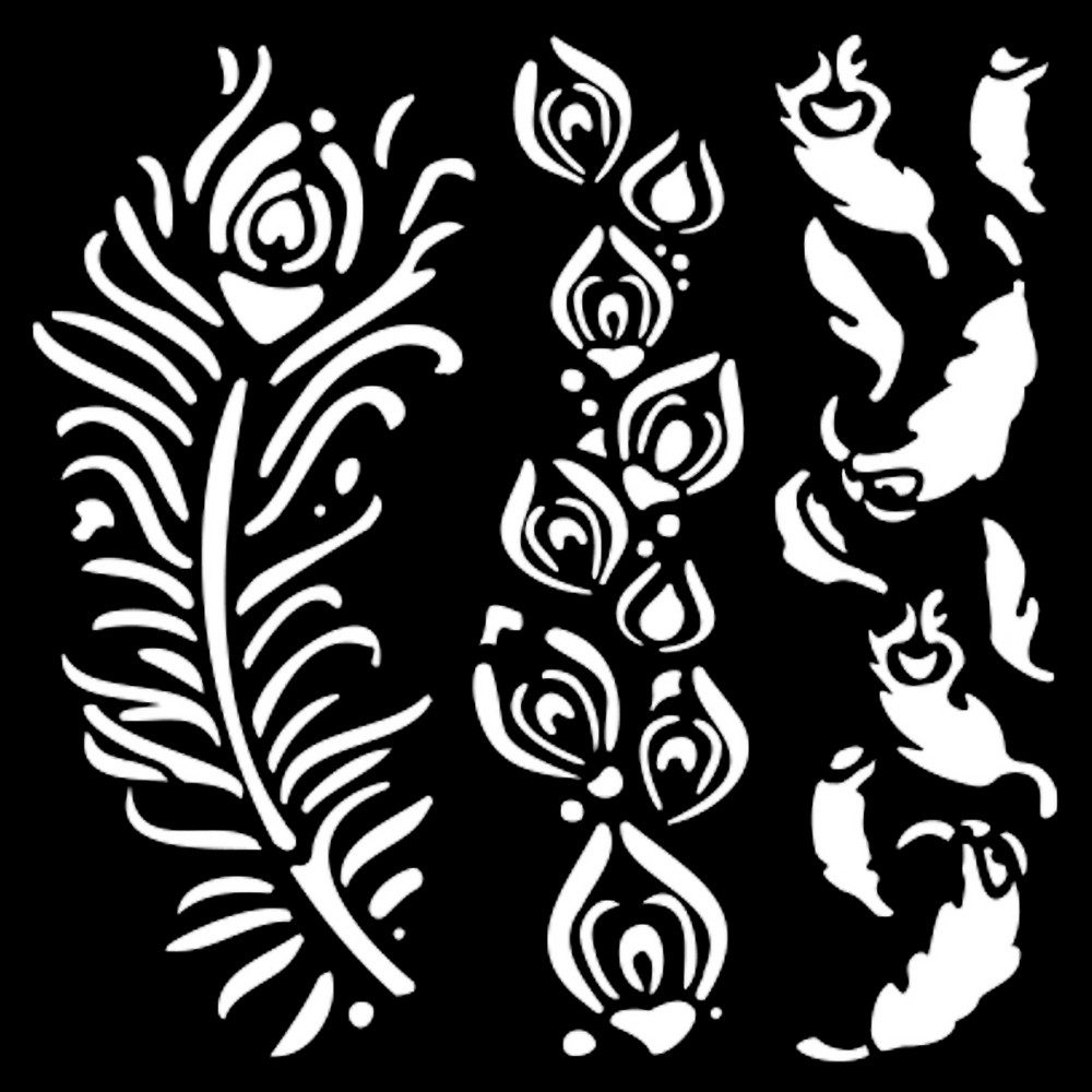 Stamperia Malschablone Masquerade, 12x12 cm