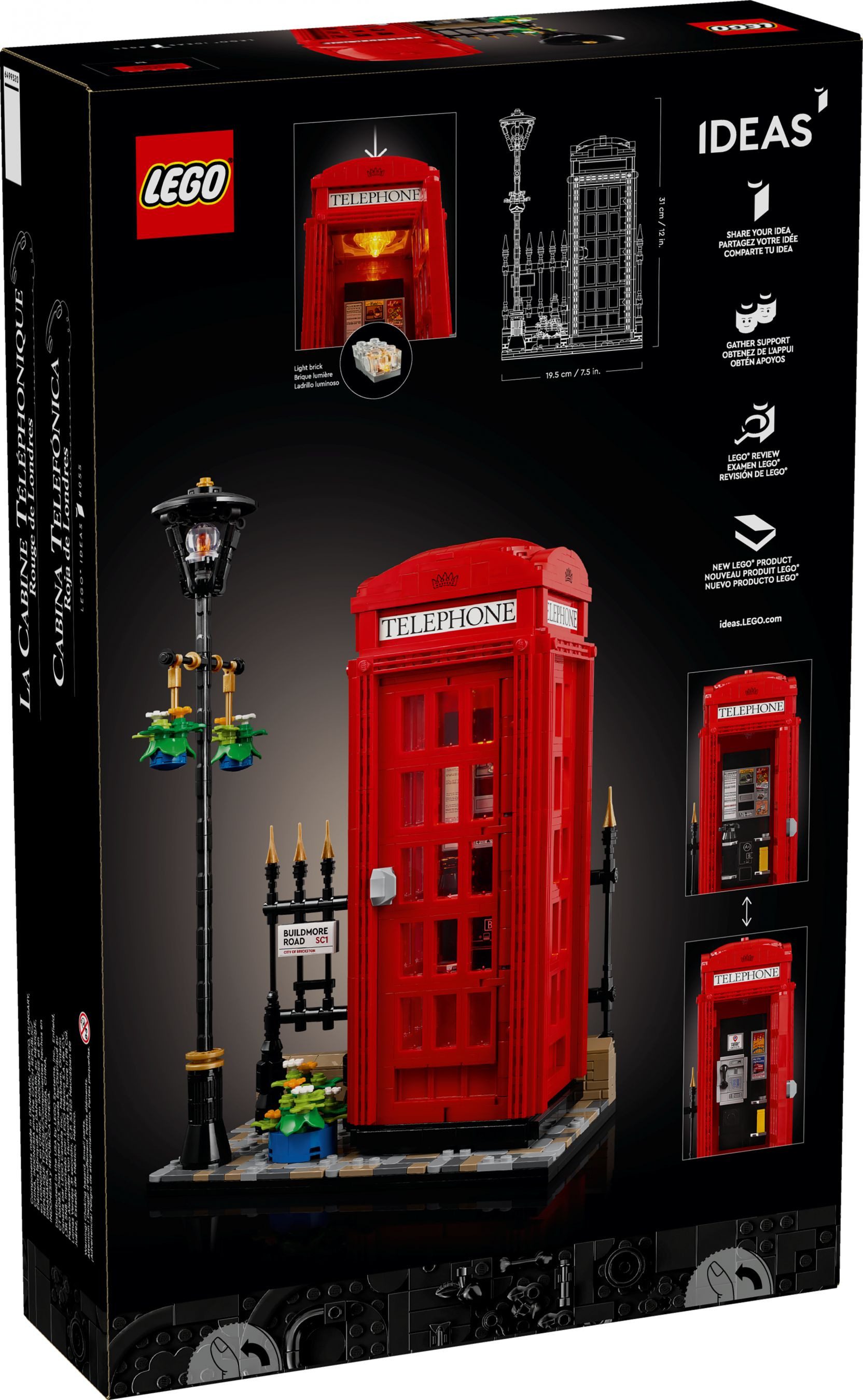 LEGO® LEGO® Ideas 21347 Rote Londoner Telefonzelle Konstruktionsspielsteine – Bild 2 von 2