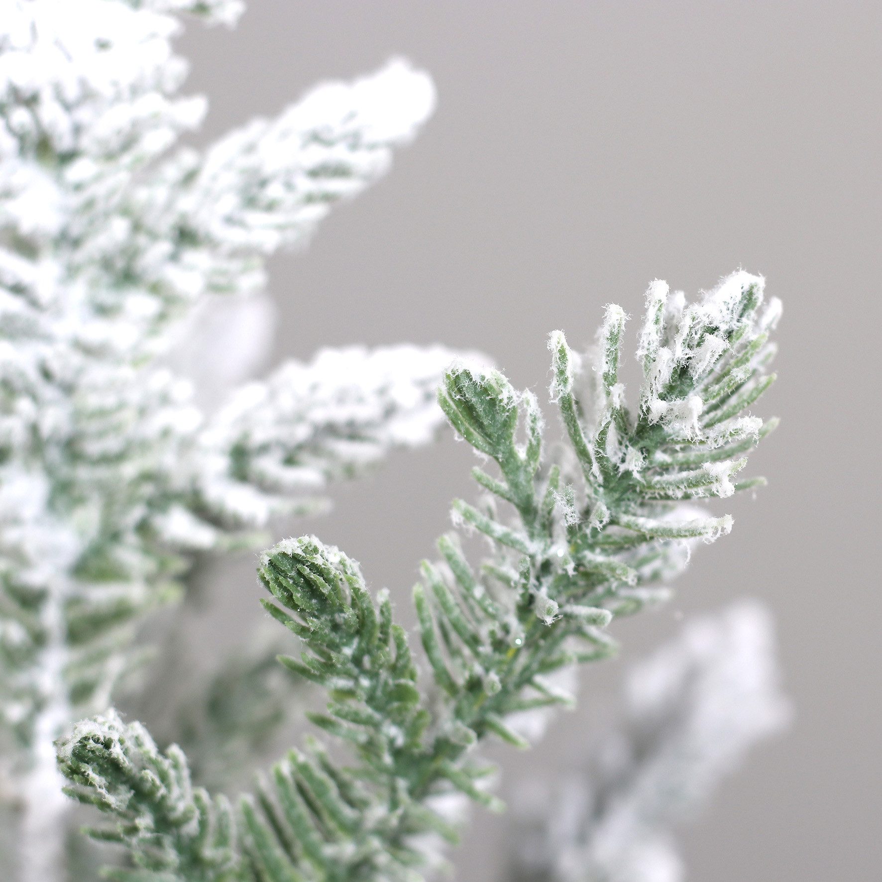 Kunstbaum Tannenbaum mit Schnee im weißen Deko Zemettopf DP künstlicher Wei günstig online kaufen
