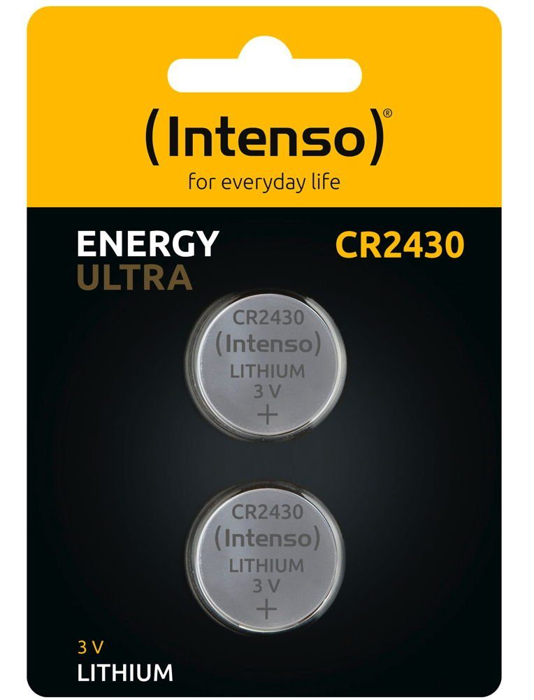 Intenso 2 Energy Ultra CR 2430 Lithium Knopfzelle Batterien im 2er Blister Knopfzelle