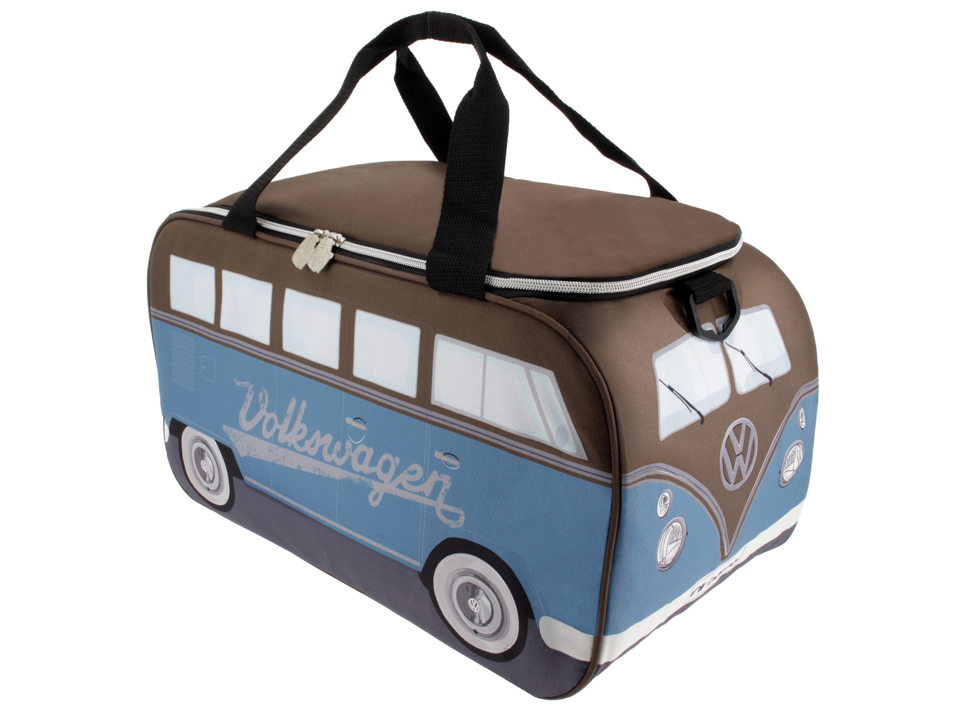 VW Collection by BRISA Kühltasche Volkswagen Thermotasche im T1 Bulli Bus Design, 25 l, isolierte Picknick-Tasche, 25L
