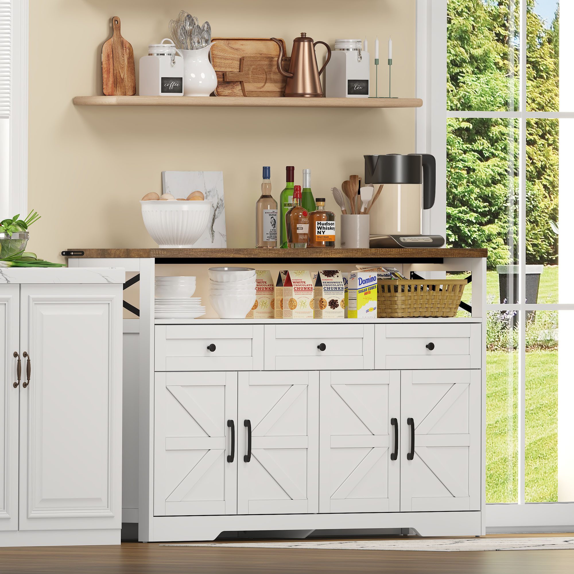 STILVORA Sideboard küche mit Stauraum,Anrichte mit günstig online kaufen