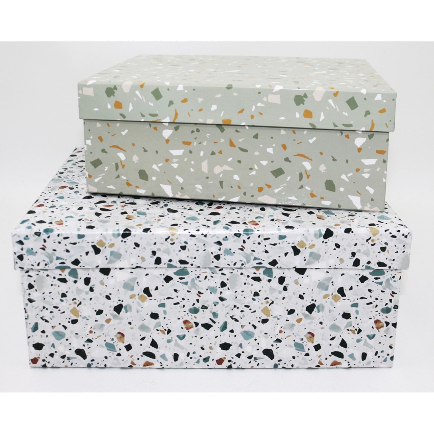 BURI Aufbewahrungsbox 4x Boxen 5er Set Kiste Aufbewahrung Lagerung Karton Verpacken Geschenk