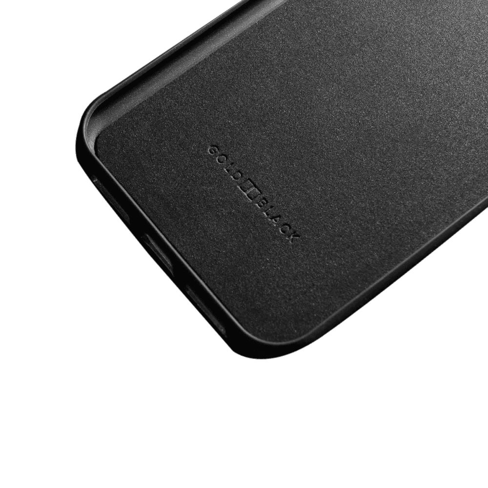 GOLDBLACK Handyhülle GOLDBLACK iPhone 11 Pro Lederhülle Mit Fingerschlaufe KROKO-PRÄGUNG