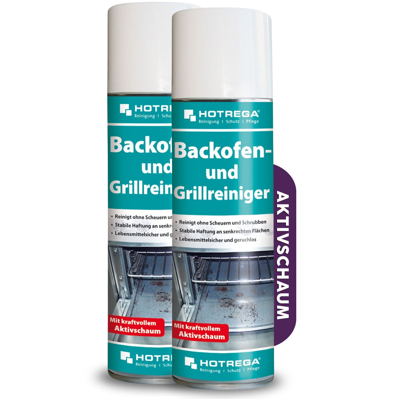 HOTREGA® Backofenreiniger Grillreiniger Schaumreiniger Backblechreiniger 300ml Backofenreiniger